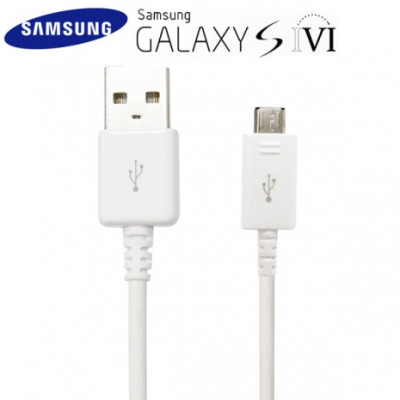 Добави още лукс USB кабели Micro usb кабел оригнален Fast Charging Samsung EP-DG925UWZ за Samsung Galaxy S6 G920 / S6 Edge G925 / S7 G930 / S7 Edge G935 и други бял